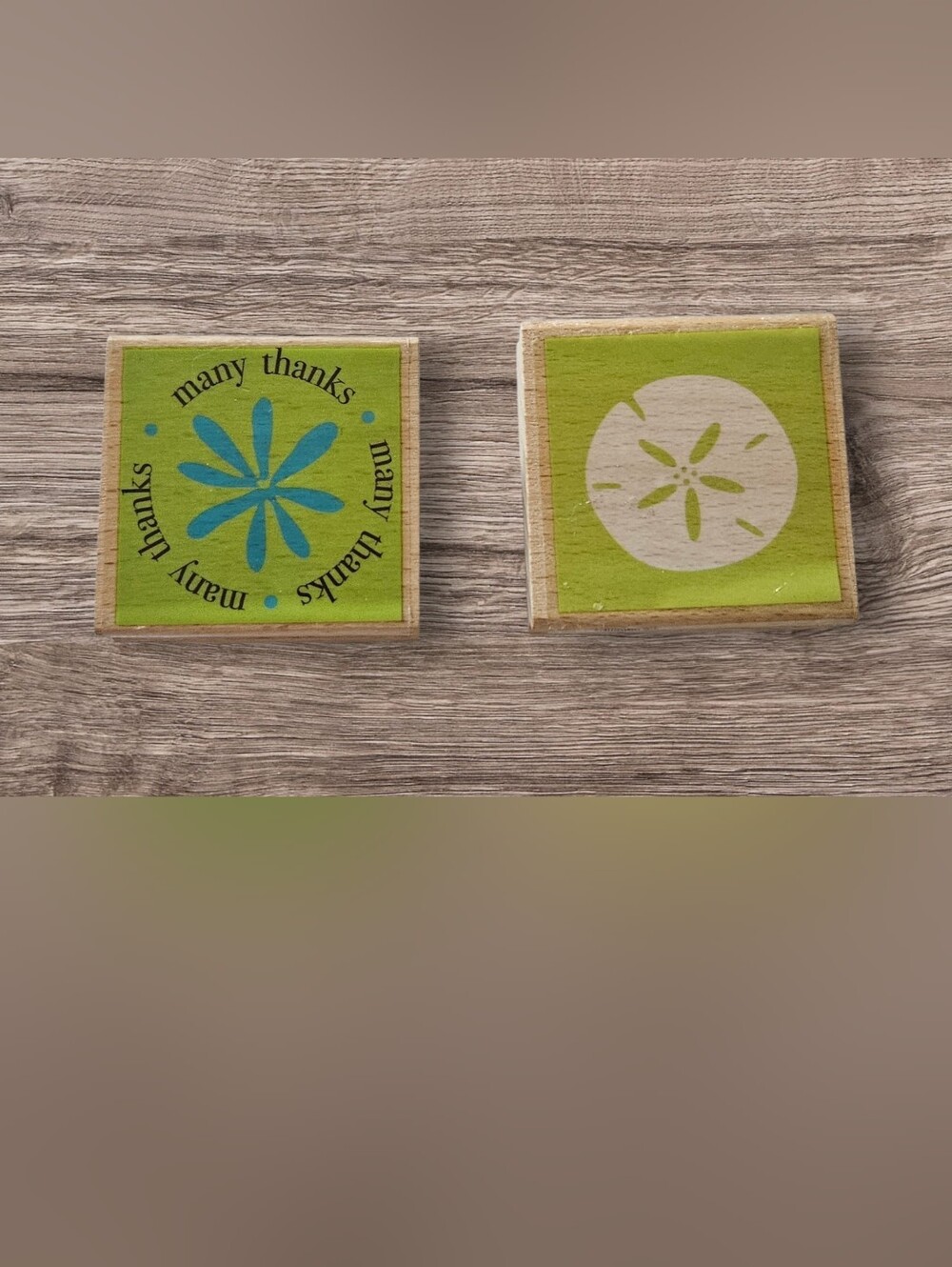 Rubber Stamps Many Thanks And Flower Stamp by Studio G